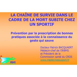 Diaporama "La chaîne de survie"