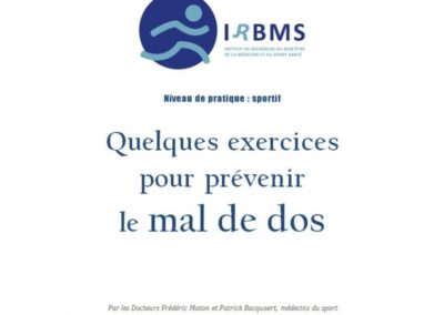 Quelques exercices pour prévenir le mal de dos (fiche pratique)