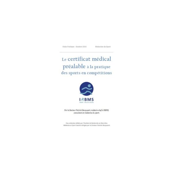 Le Certificat Médical de non contre-indication (Fiche pratique)