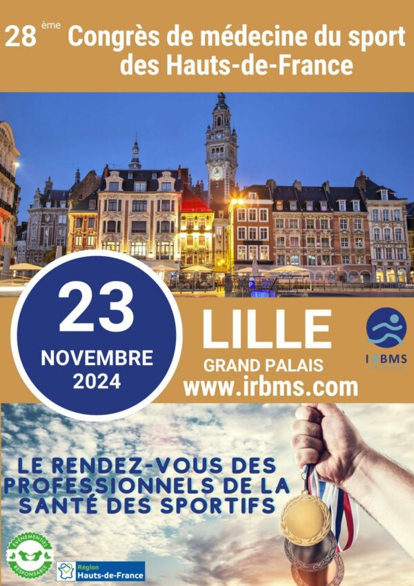 28ème Congrès de Médecine du Sport by IRBMS - 23.11.2024
